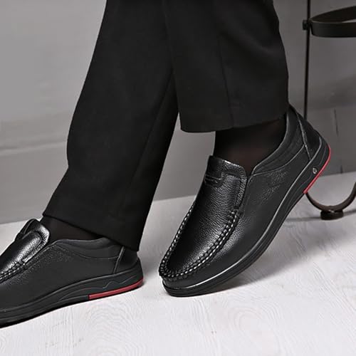 Men's Slip On Loafers Genuine Cowhide Leather Casual Shoes with Cushioned Insole, Non-Slip Rubber Sole for Walking, Driving & Daily Comfort3