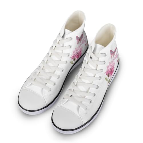 Canvas Shoes for Women Lightweight High Top Sneakers Teens Girls Cute Printed Lace Up Casual Classic Walking Shoes2