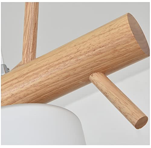 Lampe suspendue bois au design moderne épuré