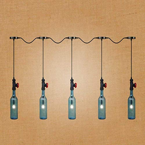 Lustre de bouteille de vin haut de gamme luminaire suspendu industriel E27