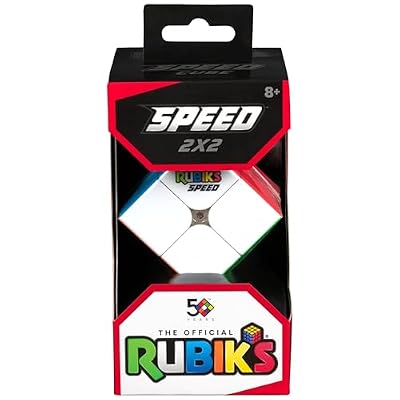 Rubiks Cube, 2x2 Speed Cube for Super Fast Solves, Problem-Solving Brain Teaser, Classic Color-Matching Puzzle, Fidget Toy, Sensory Puzzle for Adults, Teens, Kids, for Ages 8 & Up