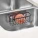 iDesign Axis Kitchen Sink Suction Holder for Sponges, Scrub Brushes, Soap - Bronze