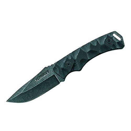 Schrade SCHF14 7.9in High Carbon S.S. Full Tang Fixed Blade Knife with 3.4in Drop Point Blade and G-10 Handle for Outdoor Survival, Tactical and EDC