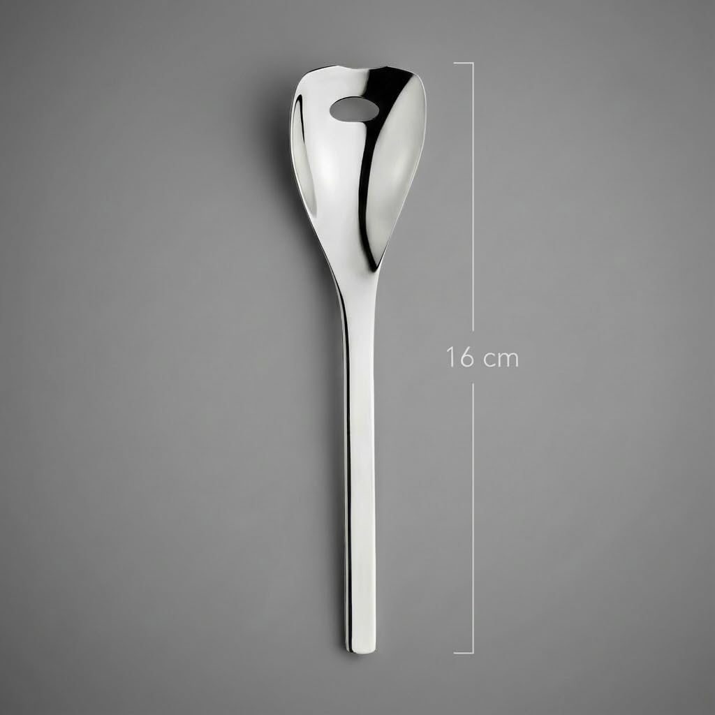 Cubiertos Brillantes Cubiertos Para Ensalada Alessi Ovale - Acero Inoxidable 18/10, Diseño Bouroullec, 26 Cm Cuchara Ensalada Cubiertos Brillantes Cubiertos Para Ensalada Alessi Ovale - Acero Inoxidable 18/10, Diseño Bouroullec, 26 Cm Cuchara Ensalada