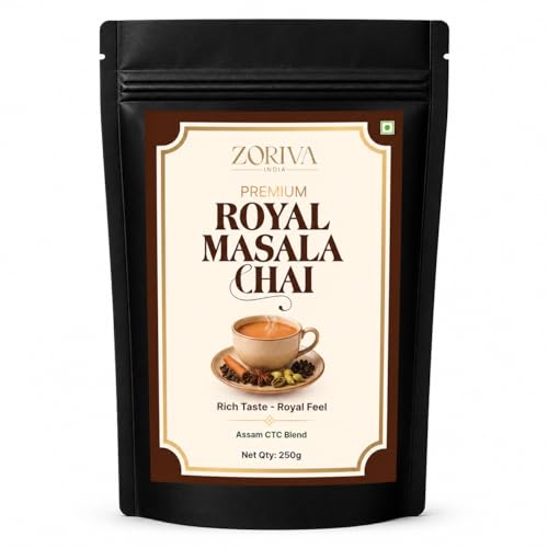Image of ZORIVA रॉयल मसाला चाय 500 G (250g x 2) | Premium Assam CTC Tea | Strong Kadak Taste
