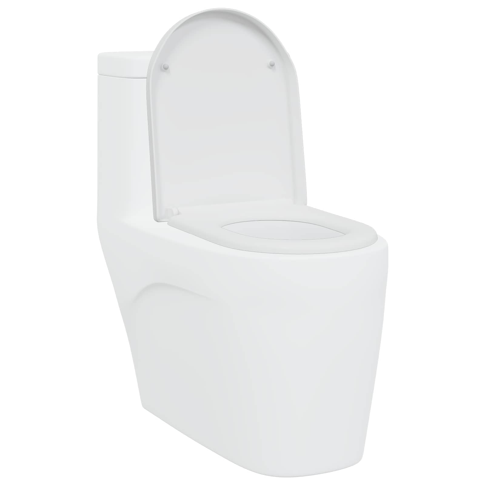 Asiento de inodoro blanco de Duroplast, 49 x 36 x 4 cm, para inodoro, gafas con bisagra, fijación para montaje, artículos sanitarios y baño