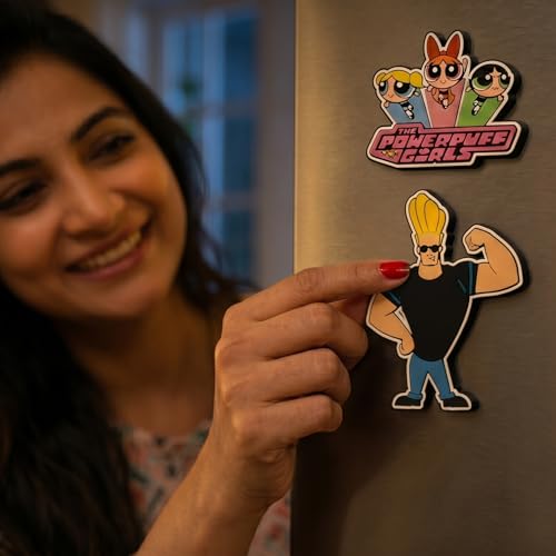 Image of Dia and Tia - Premium Fridge Magnets -Handmade in India for Office, Kitchen, refrigirators, Magnetic Boards -Motivational Quotes, Indian Culture, Gamers, Cute Cartoons, Decor (Cartoon - Ducktales)