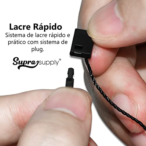 1000 Lacres Autenticidade, Pendura Tag, Corda Para Tag Roupa (Preto)