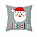Poszewka na poduszkę na Boże Narodzenie, do domu, poszewka na poduszkę, poszewka na poduszkę, poszewka na poduszkę z motywem komiksów łoś Mikołaja, 45 x 45 cm