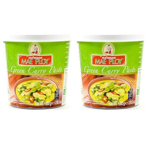 Mae Ploy Grüne Currypaste, 1000 g (Packung mit 2)