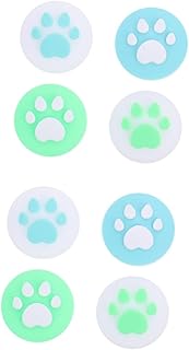 Obuyke 8 Peças Capa De Joystick Capa De Botão De Aderência De Joystick Aderência De Polegar De Gato Pata De Gato Tampa De Bastão De Polegar Tampas De Joystick Tampa De Joystick De Gel De
