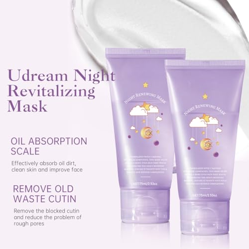 GROEI Night Collagen Peel-Off Mask – 75ml Hydrating Overnight Face Mask with Niacinamide – Smooths Skin, Refines Pores, Lightweight Leave-On Gel for Radiant Morning Glow (1PC) - Thumbnail 2