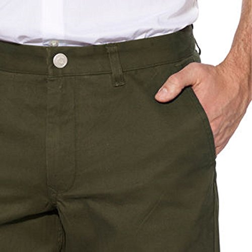 Tailor Vintage Men’s Flat Front Pant-Olive, 34 X 303