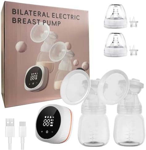 Bomba de Tirar Leite Elétrica Bilateral, Extrator de Leite Matern...