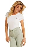  Guess Guess Graphic t-Shirts ES SS Guess Logo Baby Tee W0GI64 R9I50, True White A000, XS