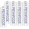 PEYHFCCE 1500mAh Rechargeable AA Batteries, 1.2V NiMH Solar AA Battery for Outdoor Solar Lights and Household Devices, High Capacity Pre-Charged 12 Packs