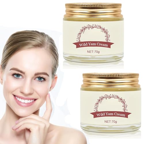 weispo 2pcs Wild Yam Cream, Wild Yam Moisturizing Cream, Wild Yam Cream Organic for Natural Balance, Suitable for all skin types