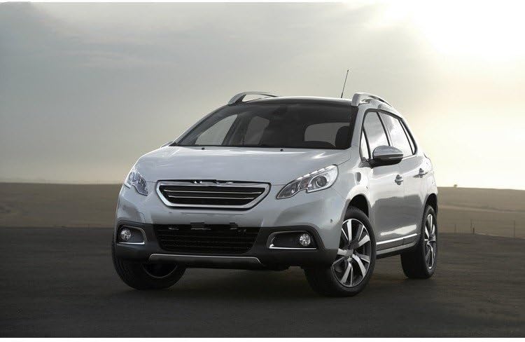 Molduras Cromadas Para Manijas De Puerta Peugeot 2008 (2013-2019) | Accesorio En ABS | Fácil Instalación Con Adhesivo | Estilo Fibra De Carbono