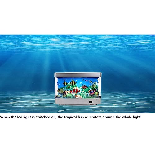 Lumière dynamique océa virtuel poisson ornemental lampe aquarium décorative - 8