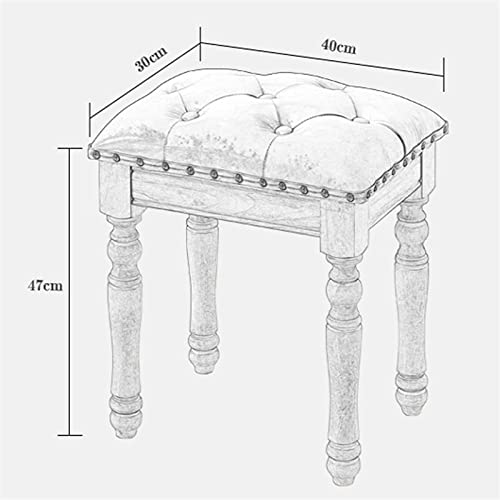 Tabouret de coiffeuse bois compact pour optimiser vos petits espaces - 3