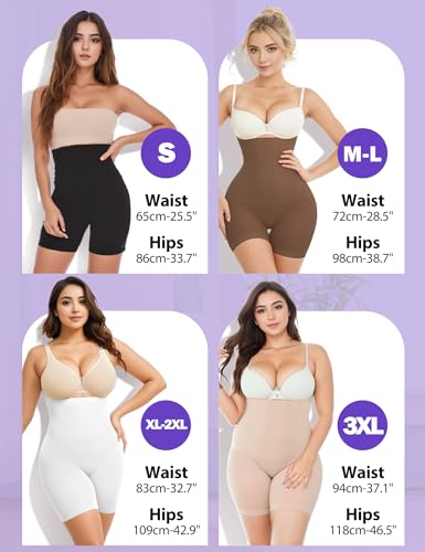 Tummy Control Shapewear Shorts for Women, High Waisted Body Shaper Seamless Shorts Underdress Thigh Slimmers3