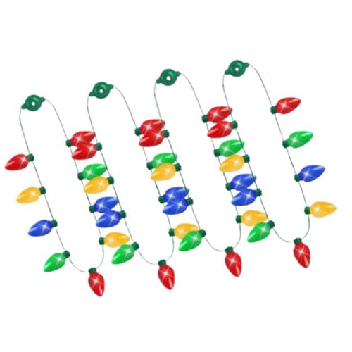 Collier de Noel Lumineux pour animer une soirée de fêtes sans décoration coûteuse