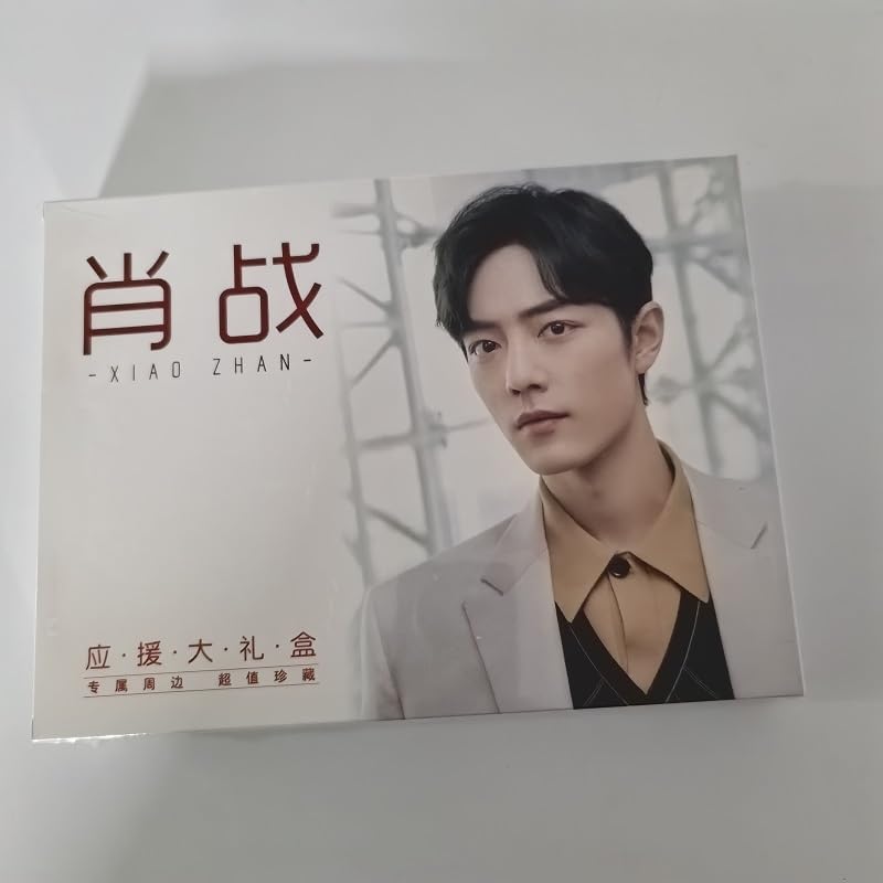 New The Untamed Chen Qing Ling Xiao Zhan, Wang Yibo Star Figure Gift Box Notebook Postcard Poster Sticker Fans Gift (C)