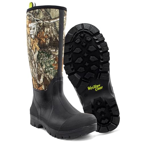Image of Western Chief Unisex 365 Neoprene Cold Weather Boots for Men and Women | Waterproof rubber with insulated lining, anti-slip outsole, comfort insole, ankle, mid and tall snow boot for outdoor wear