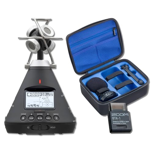 Zoom H3-VR 360° VR Audio Recorder with BTA-1 Bluetooth Adapter and Carrying Bag