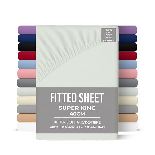 Drap-housse 180x200 microfibre respirant élastique grand bonnet