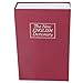 BAFOVY Book Safe Box for Money Dictionary Diversion Safe with Combination Lock Storage for Jewelry Passport ID Cards 9.45x6.3x2.17in (Red)