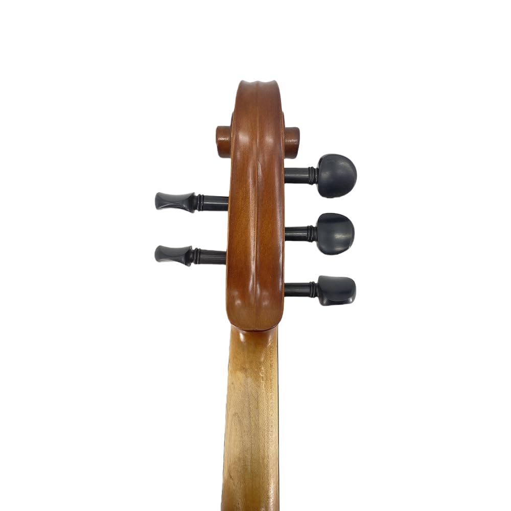 Yinfente Viola acustica a 5 corde, 40,6 cm, per studenti, principianti, strumento professionale per viola completo realizzato a mano, con custodia, archetto brasiliano, panno per la pulizia, ponte