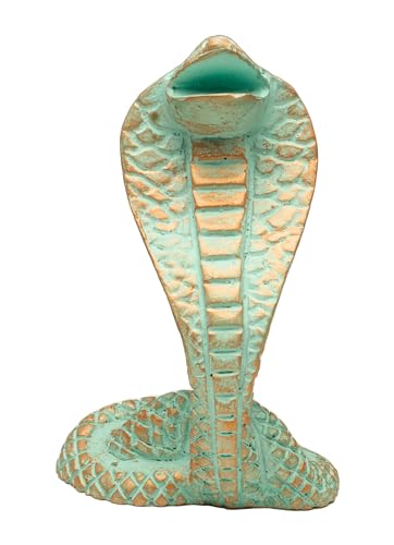 Estatua Decorativa de Cobra Egipcia Pintada a Mano miniatura 2
