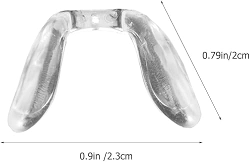 Miniatura 6 de Almohadillas para la nariz para gafas, 4 unidades, en forma de U, almohadillas de nariz atornilladas, correa para gafas, puente de silla,