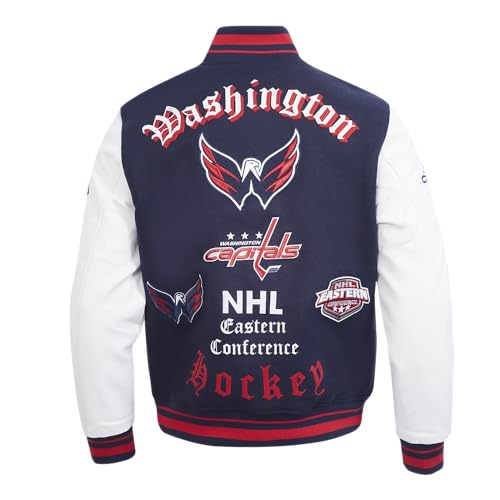 Image of Pro Standard Mens NHL Old English Varsity Jacket