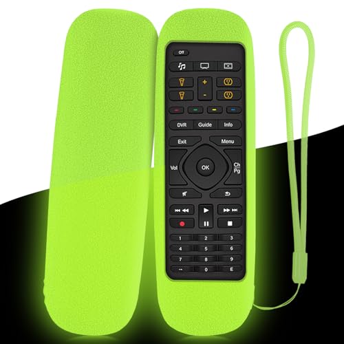 Zmmyld Protective Silicone Case ONLY for Logitech Harmony Companion All in One Remote Control Shockproof Washable Anti-Slip Remote Cover Sleeve Skin with Hand Strap(Glow in Dark Green)