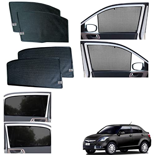 Image of WolkomHome car Fix Curtain Window Shades Half Curtains Sunshade for Swift Dzire Type-3