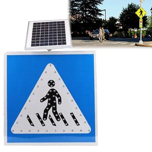 Panneau de passage piétons LED solaire étanche IP65 contre le manque de visibilité des routes