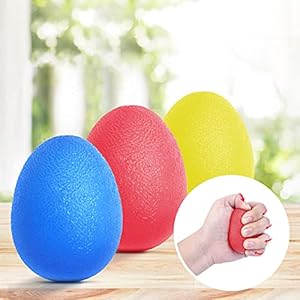 Peradix Hand Exercise Stress Relief Balls, Hand Grip Strengthener balls Finger Therapy Squeeze Training for adults and…