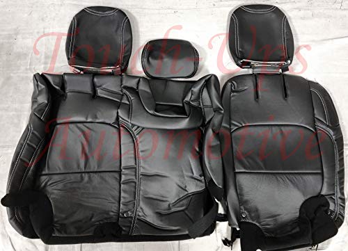 Katzkin Black Leather Seat Covers Kit Compatible With 2018-2019-2020-2021-2022 Jeep Wrangler Jl Sahara 4 Door #TOP2