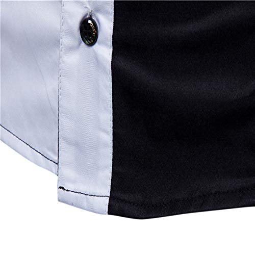 Heren splitshirt Lente Mode Slank Comfortabel Zakelijk Woon-werkverkeer Retro Eenvoudig Dagelijks Persoonlijkheid Knap Veelzijdig Shirt - Afbeelding 5