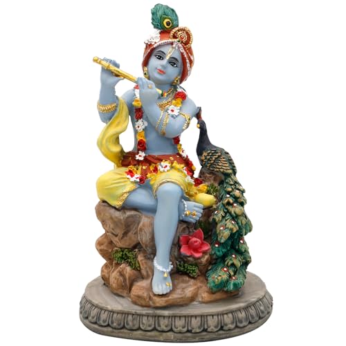 alikiki Hindu God Krishna Statue - 5.5”H India Lord Krishna Idol ...