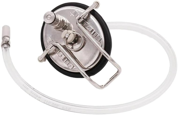 Carbonating Keg Lid with 0.5 Micron Carb stone Kegging Homebrew Corny Beer Keg Lid