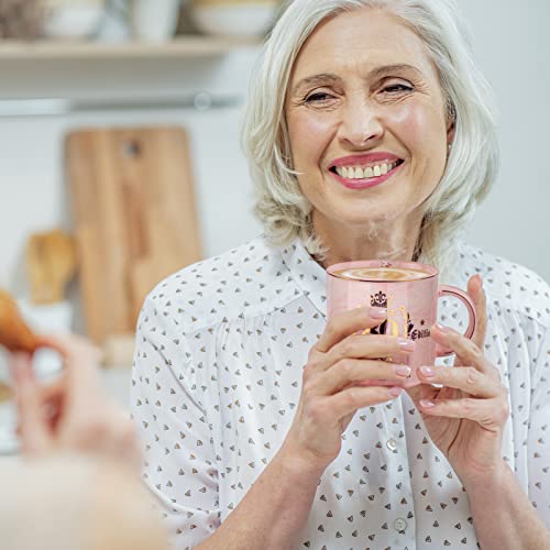 80th Birthday Gifts for Women, 14oz Gold Pattern Coffee Mug, Fabulous 80 Limited Edition, Microwave Dishwasher Safe, Unique Gift for Mum, Best Friend, Wife, Sister, Coworker, Beautifully Gift Boxed - Image 6