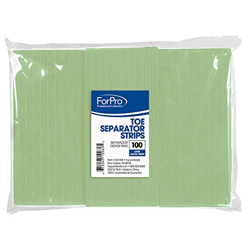 Forpro Toe Separator Strips, Sage, 100 count