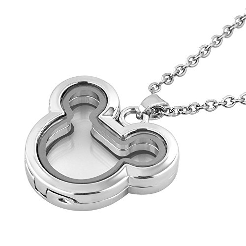 Shinyjewelry Living Memory Glass Locket Necklace Pendant For Floating Charms #TOP1