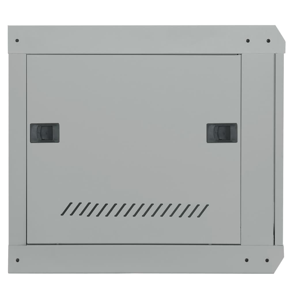 Armario de red de acero con almacenamiento para NAS y servidores domésticos, 53 x 60 x 45 cm, sistema de almacenamiento gris para enrutador LAN Ethernet, copia de seguridad y sincronización