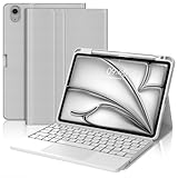 【Clavier magnétique】Clavier pour iPad Air 11 avec design sans fil amovible. Avec une portée Bluetooth de 10 mètres, vous pouvez le positionner où vous le souhaitez. Touches de ciseaux mécaniques avec haut rebond réduire le bruit assurer une expérience de frappe confortable,retour de frappe rapide, même après de longues périodes d'utilisation.