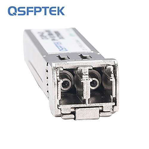 Image of QSFPTEK 10G SFP+ Module, 10GBASE-ZR LC Single-Mode Fiber SMF 1550nm, 80km, 10Gb Gigabit Ethernet SFP+ Transceiver with DDM for Cisco SFP-10G-ZR, Ubiquiti, Netgear, Mikrotik, D-Link, Broadcom
