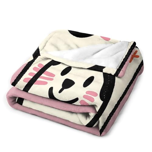 Couverture en micro polaire idée cadeau motif chat mignon lit plaid